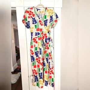 PALAVA long Dress, organic cotton, floral